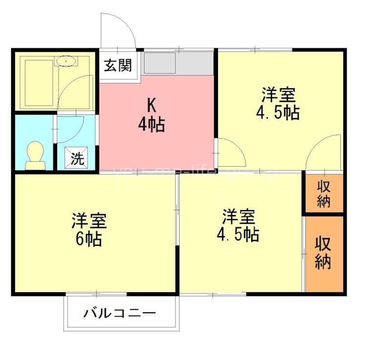 パレス西延沢 間取り