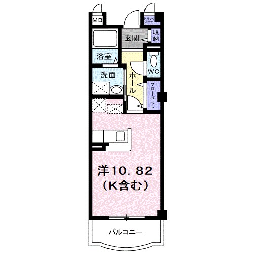 ソレイユ・ルヴァン 207号室 間取り