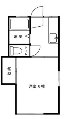 横山ハイツ 206号室 間取り
