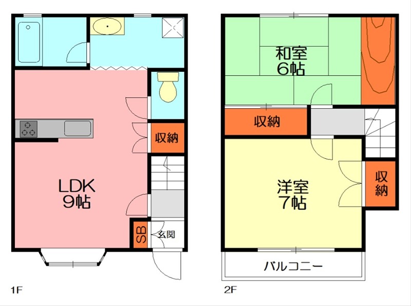 ペパーミント加藤Ⅰ C号室 間取り