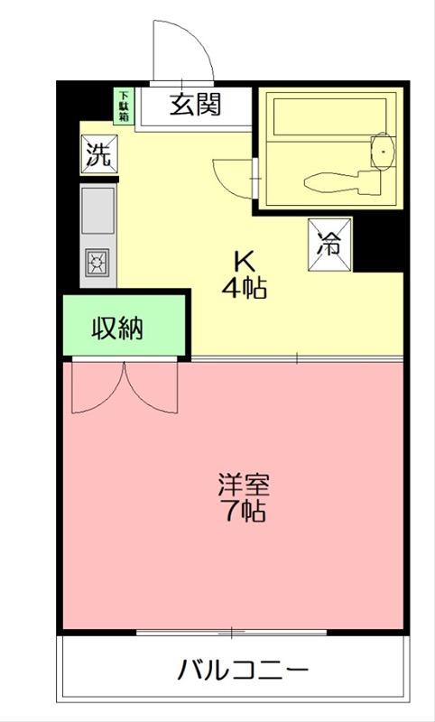 厚木メゾンドパンセ 604号室 間取り