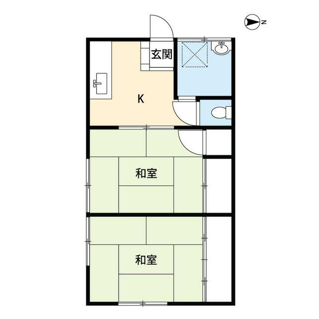 コーポ由比 102号室 間取り