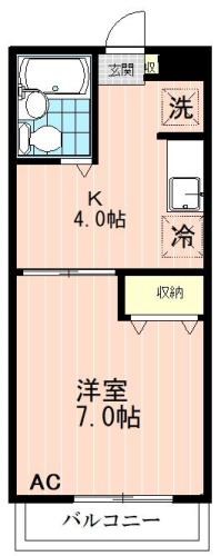 ライトヒル相武台 105号室 間取り