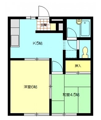 クリドタマナワ  102号室 間取り