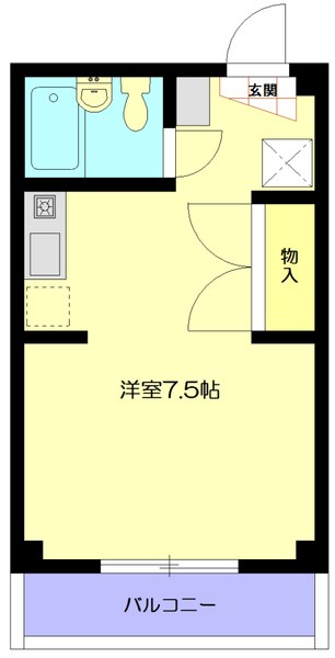 クローカス大船  302号室 間取り
