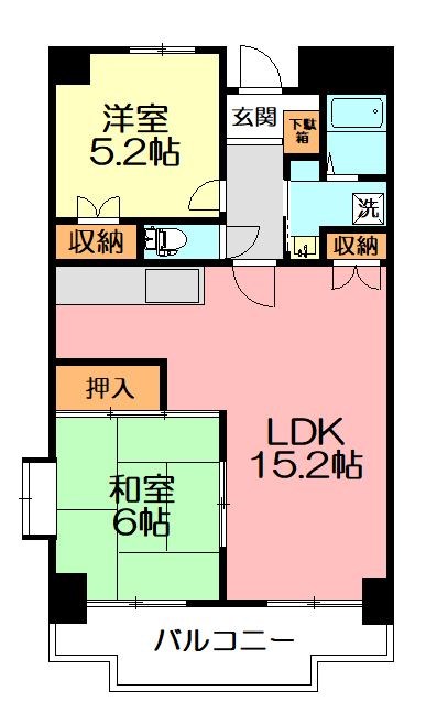 タウンコート湘南 302号室 間取り