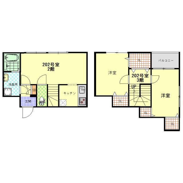 CFジオーレ鎌倉弐番館 202号室 間取り