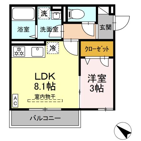 レジデンス代官町 202号室 間取り