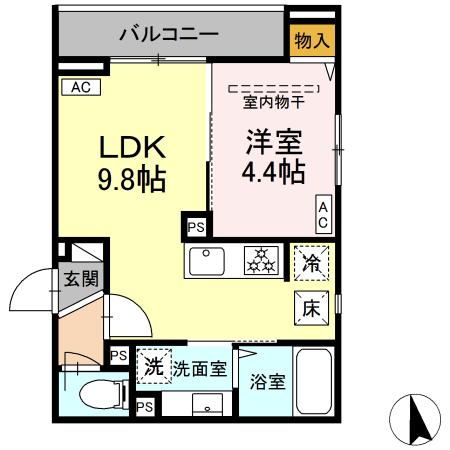 ファンウェーブ湘南藤沢 101号室 間取り