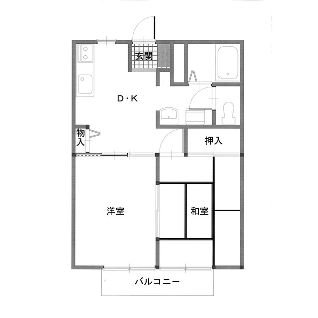 アメニティハイツ大沢 201号室 間取り