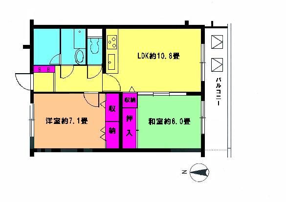 湘南アイランドコースト 102号室 間取り