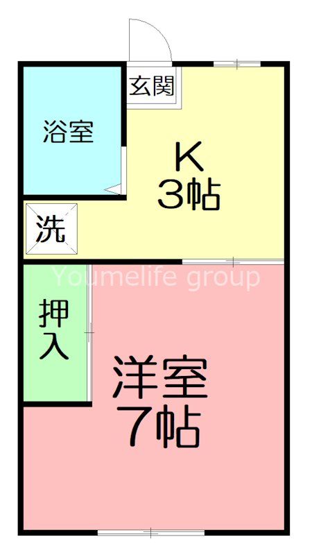 ヴィラ石原B棟 202号室 間取り