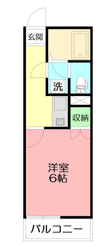 ガイア春日町 204号室 間取り