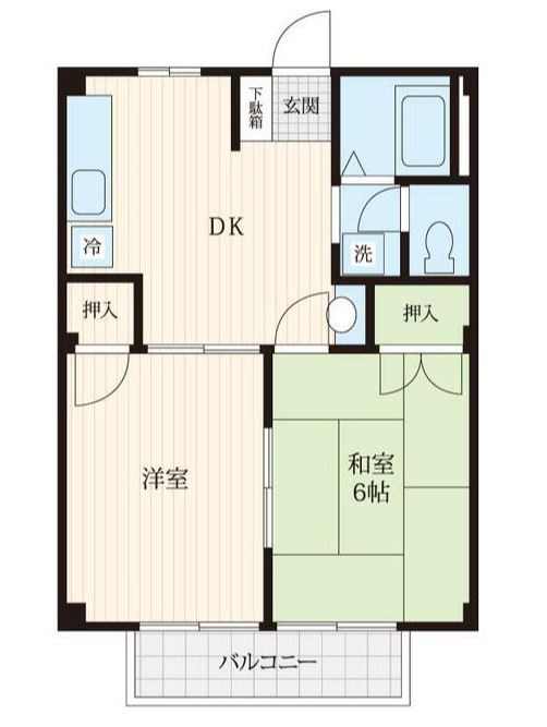 ラ・ファミーユ 203号室 間取り