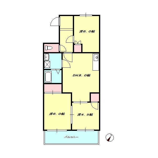 ロイヤルハイツⅠ 302号室 間取り
