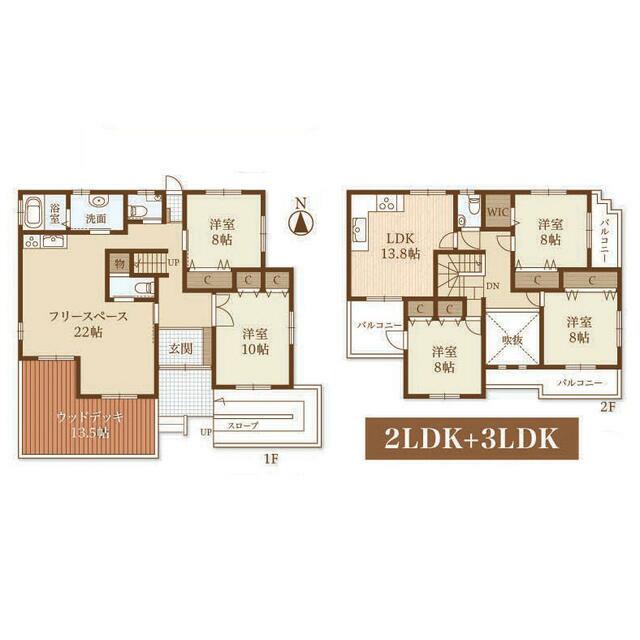 寒川町一之宮 貸家 間取り