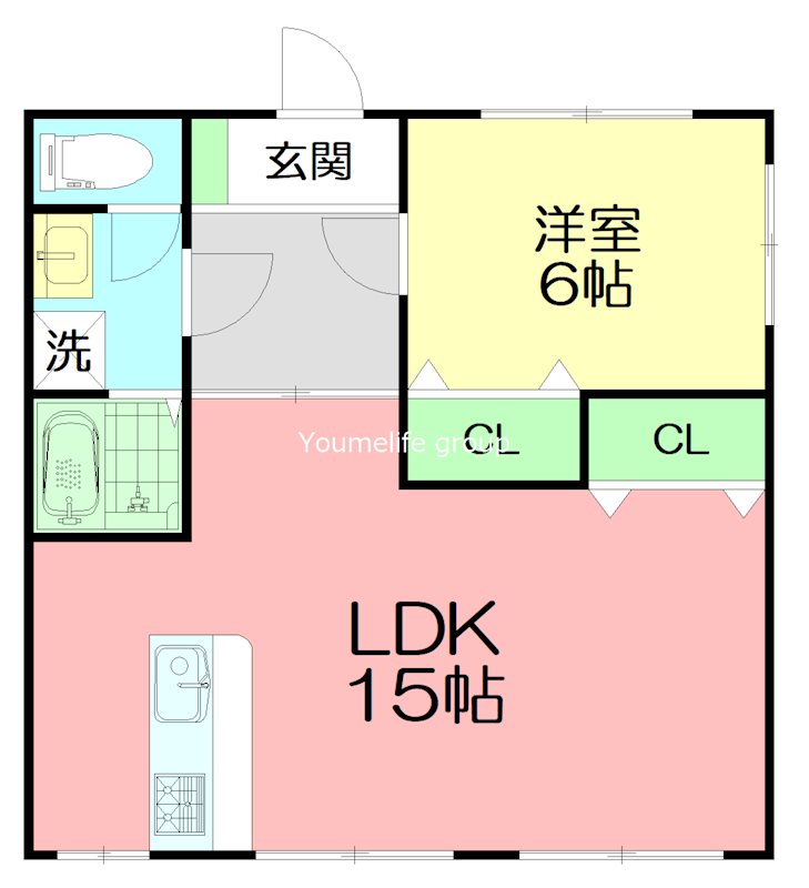 YTコーポ 203号室 間取り