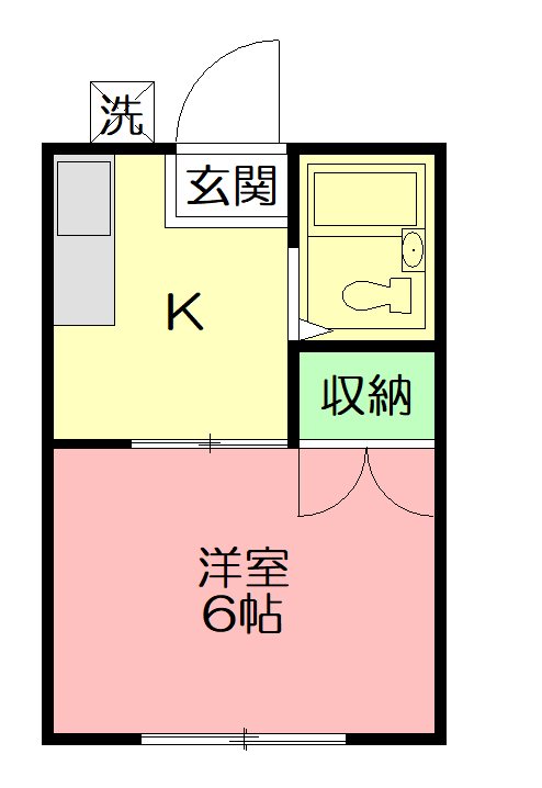 ヴィラ萩が丘 203号室 間取り