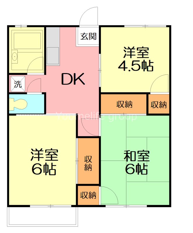 妙見サンハイツ 205号室 間取り