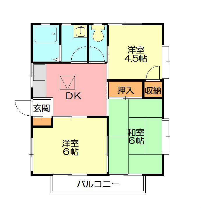 マーガレットハイツ 201号室 間取り