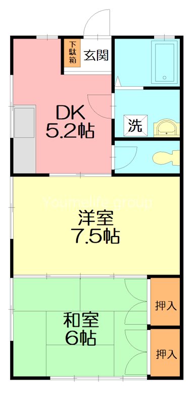 クリーンヒルス 103号室 間取り