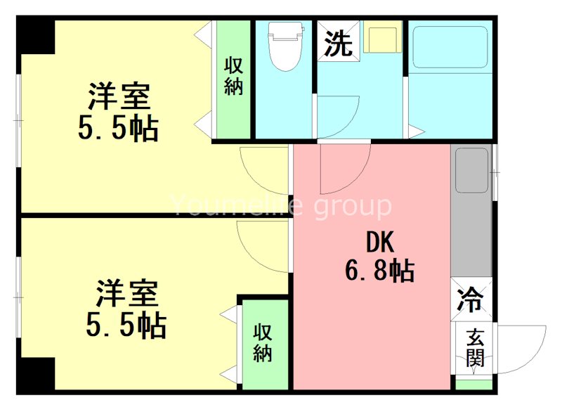 第１８明智ビル 0301号室 間取り
