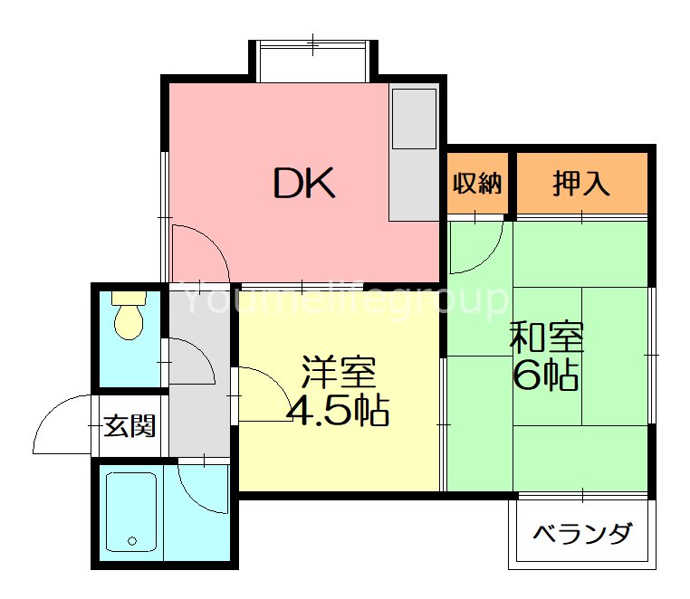 すみれハイツ 202号室 間取り