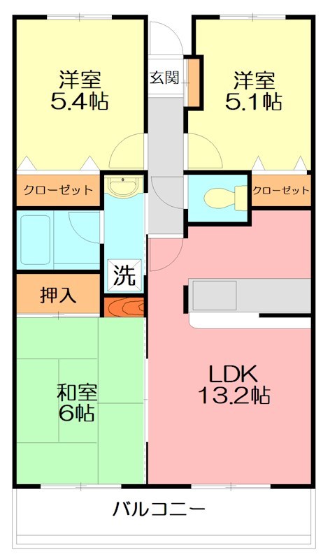 アルテール戸塚 203号室 間取り