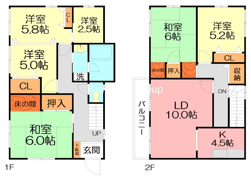 神戸貸家 間取り