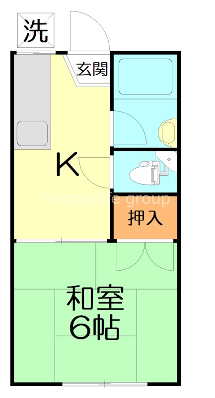 コーポ臼井 206号室 間取り
