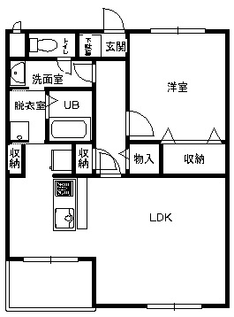 ウエストガーデン 403号室 間取り