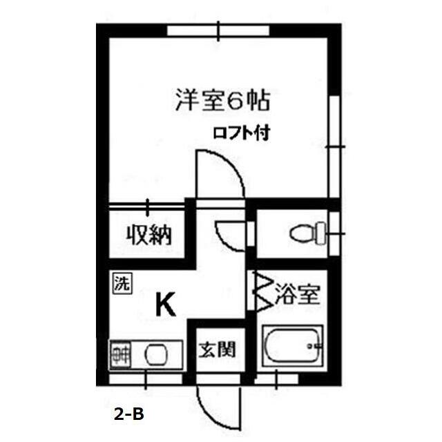 ハイツ片野 2-A号室 間取り
