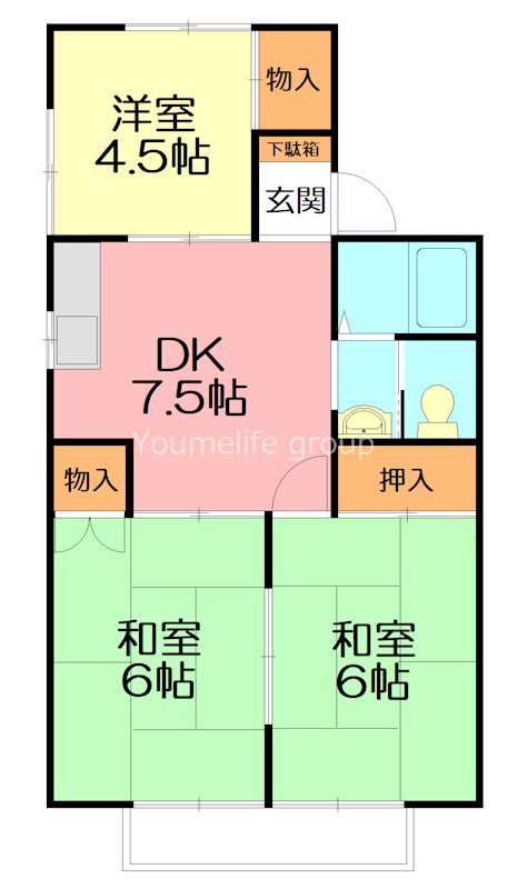 メゾンプレーリー 202号室 間取り