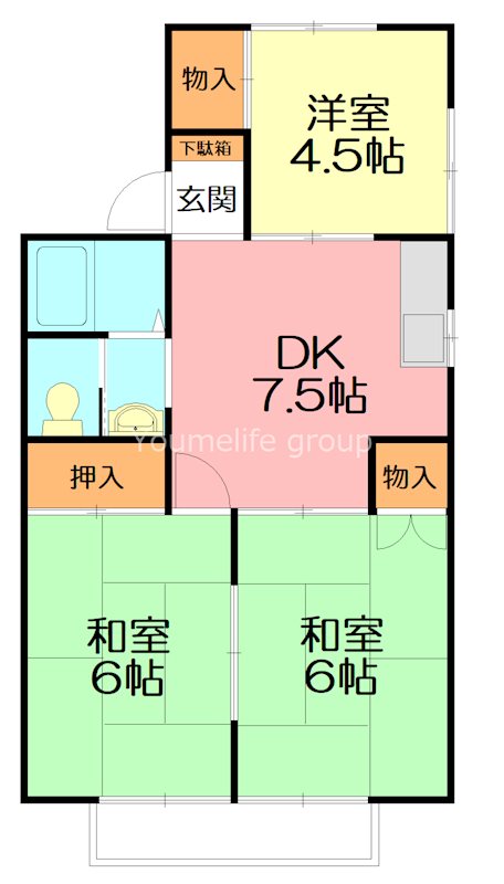 メゾンプレーリー 201号室 間取り