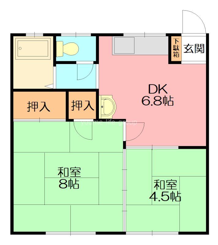 鎌田コーポ 101号室 間取り