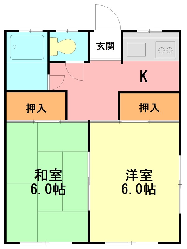 コート・カトレア 201号室 間取り