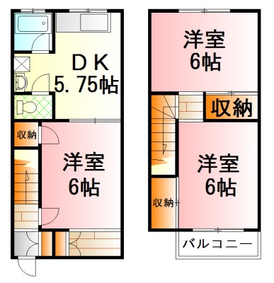 メゾンヴィルフェール 13号室 間取り