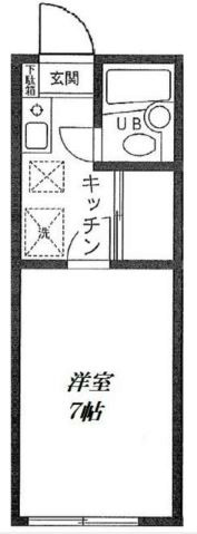 ハウスポートナルセ １B号室 間取り