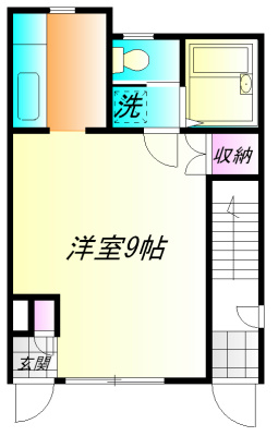 ノーブル富水 102号室 間取り