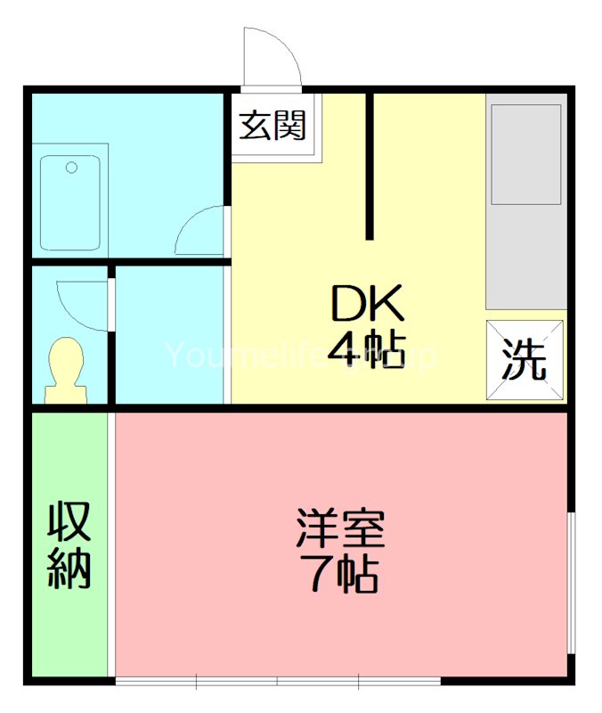 ハイツ二宮 101号室 間取り