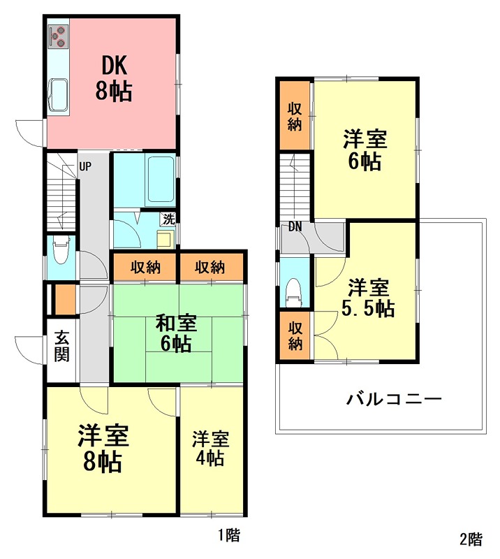 中郡二宮町山西　貸家 間取り