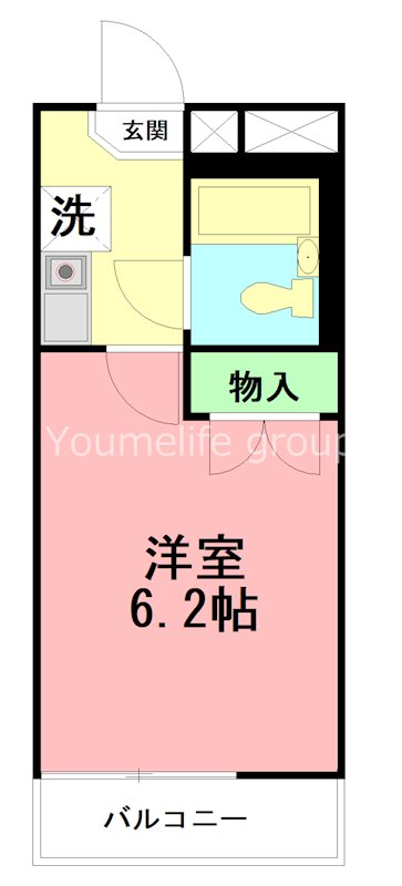 クラージュ湘南 205号室 間取り