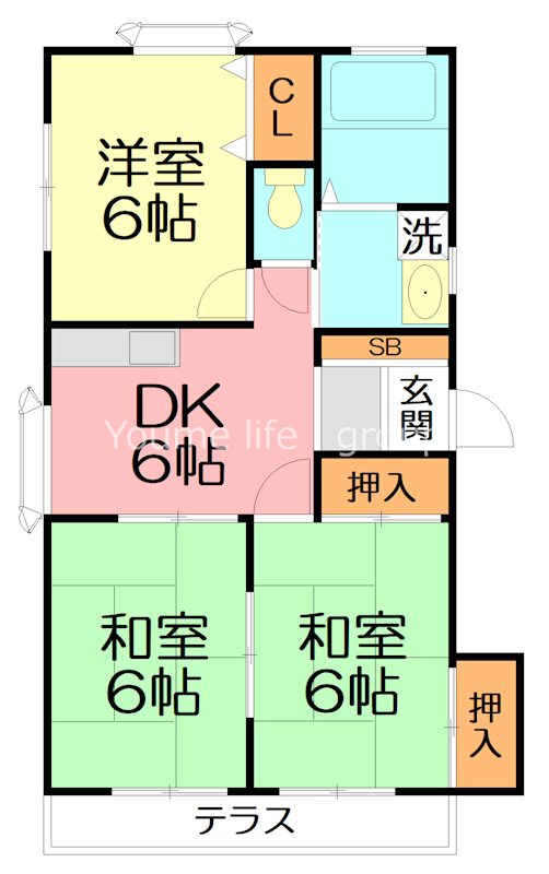メゾンスズキB 102号室 間取り