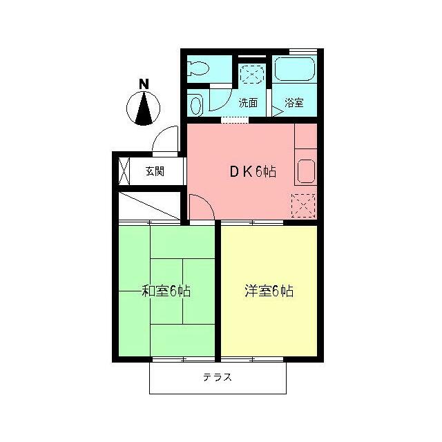 メゾン．ド．ソレイユＣ 101号室 間取り