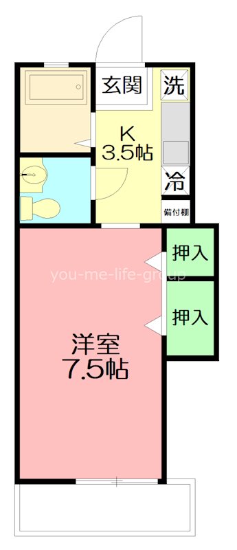 リバッツァ 101号室 間取り