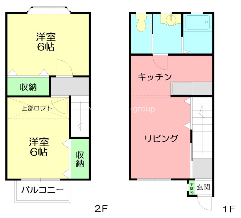 ヴィラ大磯Ⅲ 104号室 間取り