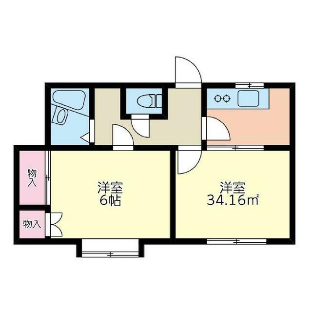 Ｄｕ　Ｃａｓｔｌｅ　Ｍ 203号室 間取り