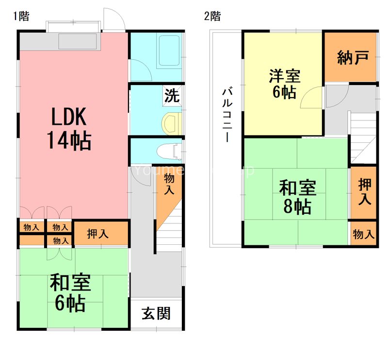 平塚市片岡貸家 間取り