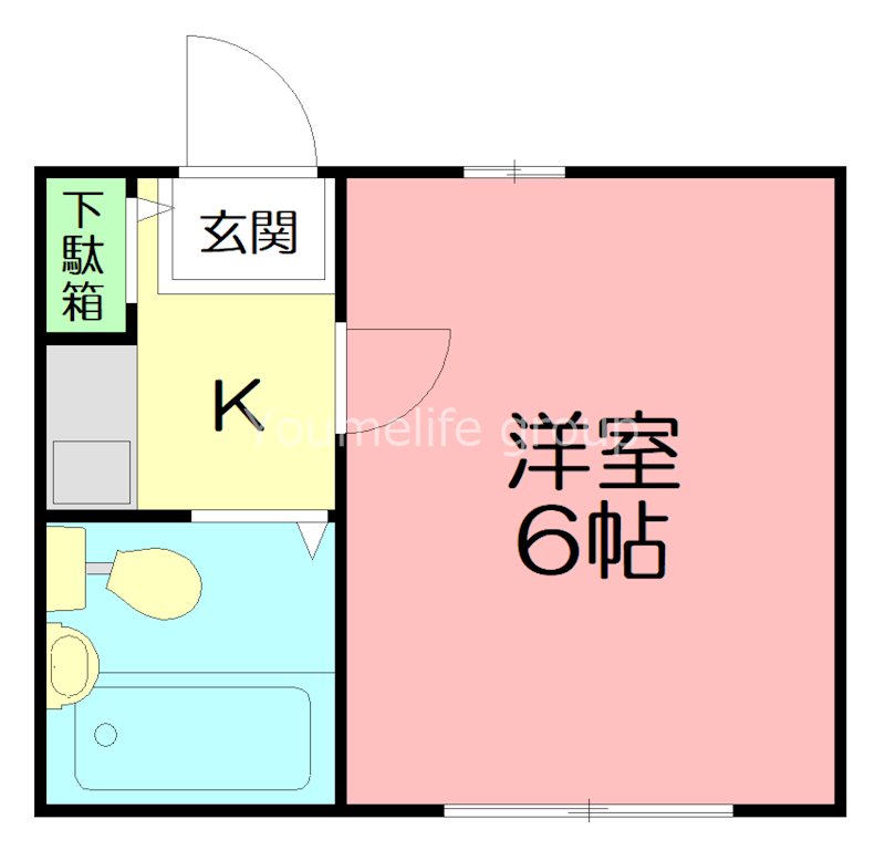 プレステージ平塚 206号室 間取り