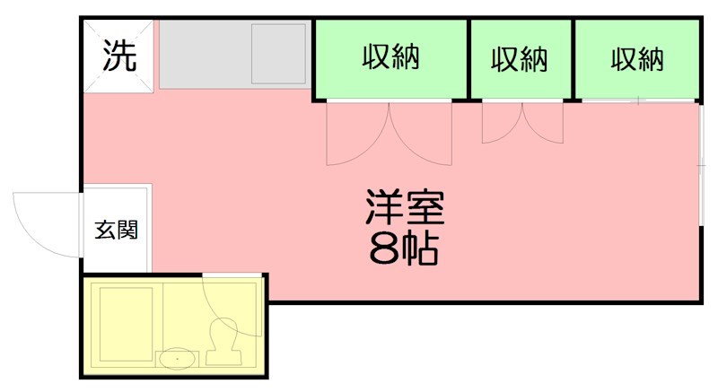 サンハイツ 202号室 間取り